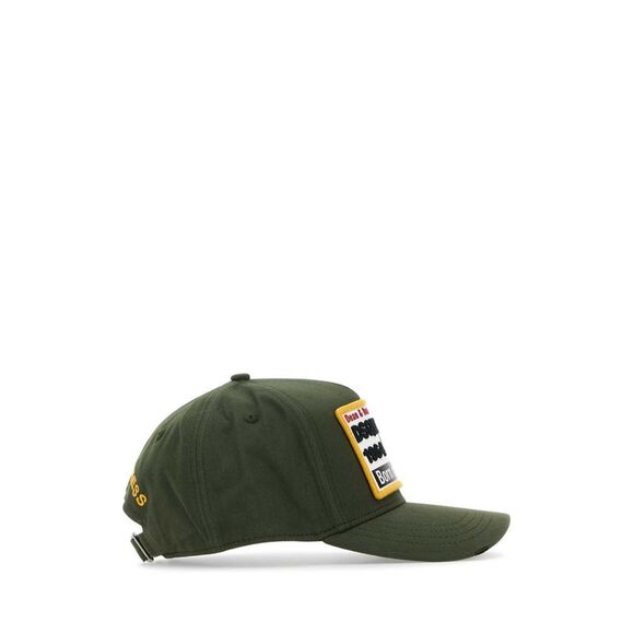 DSQUARED Army Green Cotton Baseball Cap - Picture 2 of 2